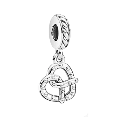 Abbildung von PANDORA Brezel Charm Anhänger aus Sterling Silber, Breite: 10,3mm, 799393C00