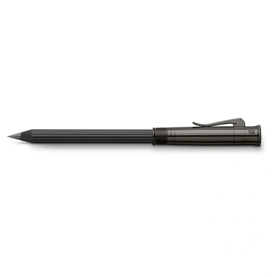 Abbildung von Graf von FABER CASTELL 118530 Perfekter Bleistift mit Verlängerer, Spitzer und Radiergummi, Magnum Black Edition