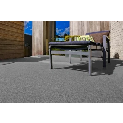 Abbildung von andiamo Kunstrasenteppich Field mit Noppen Kunstrasen Outdoor zur Verwendung als Balkon Bodenbelag oder Teppich witterungsbeständig und zuschneidbar 67 x 100 cm Grau
