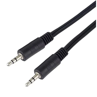 Abbildung von PremiumCord Klinkenkabel 2m, Klinkenstecker 3,5mm, StereoJack Stecker auf Stecker, Aux Headset Audio Verbindungskabel, Für TV Handys MP3 HiFi, geschirmt, Farbe schwarz 2m