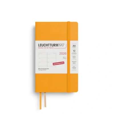 Abbildung von LEUCHTTURM1917 372566 Wochenkalender Pocket (A6) 2026, 12 Monate, Softcover, Rising Sun, Deutsch