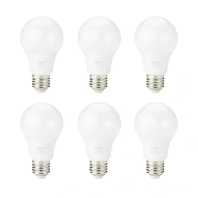 Abbildung von Amazon Basics LED Leuchtmittel mit E27 Edisongewinde, 8 W (entspricht 60 W), Kaltweiß, Nicht Dimmbar(6 Stück)