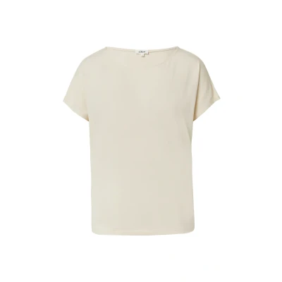 Abbildung von s.Oliver ÜBERSCHNITTENEN Schultern Tshirt basic, Damen, Größe: 42, Helles sand