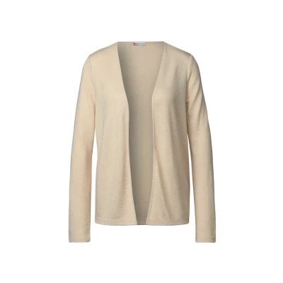 Abbildung von STREET ONE Damen A322908 Strick Look Jacke, Cotton Beige, 38 EU