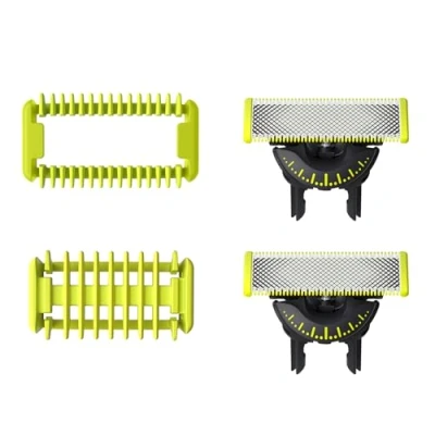 Abbildung von Philips Original OneBlade 360 Authentische Ersatzklingen für Gesicht/Körper Kit, Elektrorasierer und Trimmer, Modell QP624/50
