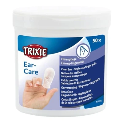 Abbildung von TRIXIE 29392 Ear Care Ohrenpflege, Fingerpads, 50 Stück (1er Pack)
