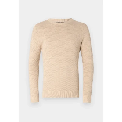 Abbildung von Jack &amp; Jones Jjeatlas CREW NECK NOOS Strickpullover, Herren, Größe: XL, Oatmeal