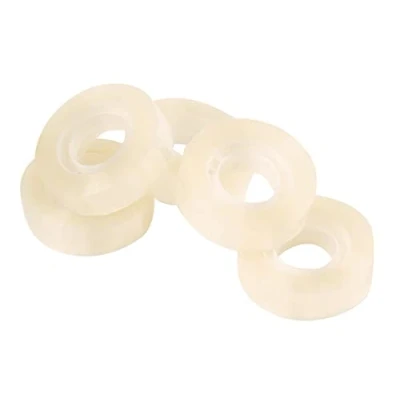 Abbildung von Q Connect KF17490 Transparentes Klebefilm Klebeband / 8 Rollen 18 mm x 20 m/für Schule, Heim und Büro
