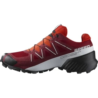 Abbildung von Salomon Speedcross Gore Tex Wasserdichte Herren Trail Laufschuhe, Wetterschutz, Aggressiver Grip, Präzise Passform, Red Dahlia, 42