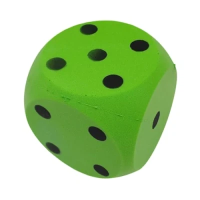 Abbildung von alldoro 63107 Schaumstoff Würfel in Grün, 15 x cm, 149 g, extra weich für Kinder, drinnen und draußen