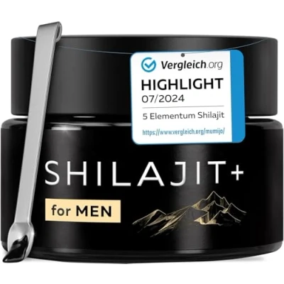 Abbildung von Premium Shilajit Original Himalaya 25g 82% Fulvinsäure Mumijo Hochdosiert I 60 Tage Sonnen Trocknung Traditionelle Handernte Inkl. 500mg Dosierlöffel