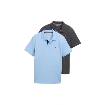 Abbildung von TOM TAILOR Herren 1044879 Poloshirt, 32245 Washed Out Middle Blue, L