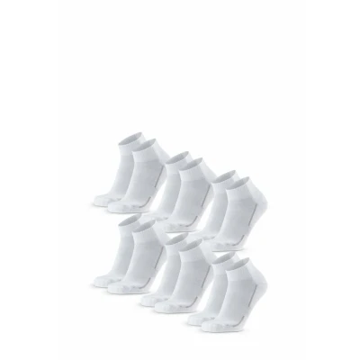 Abbildung von Danish Endurance Quarter 6PACK Sportsocken, Größe: 35 38, White