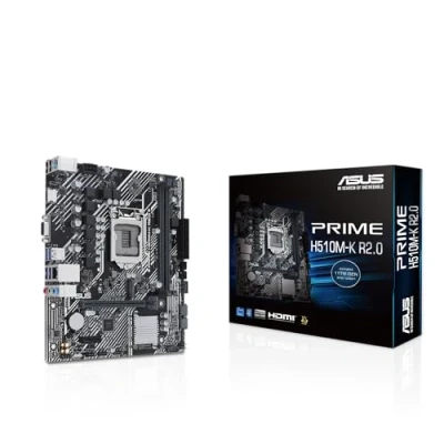 Abbildung von ASUS Prime H510M K R2.0 Mainboard Sockel Intel LGA 1200 (Intel H470 Chipsatz, micro ATX, DDR4 Speicher, PCIe 4.0, BIOS Flashback, USB 3.2 Gen 1, Aura Sync)