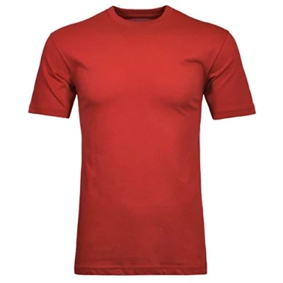 Abbildung von RAGMAN Herren T Shirt 2er Pack Kurzarm Rundhals Shirt, Reg Fit, BLUTROT, L