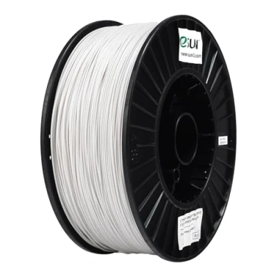 Abbildung von eSUN ABS+ Filament 1.75mm, Low Warping 3D Drucker ABS Plus, Maßgenauigkeit +/ 0.03mm, 2.5KG Spule Druck für Drucker, Kaltes Weiß