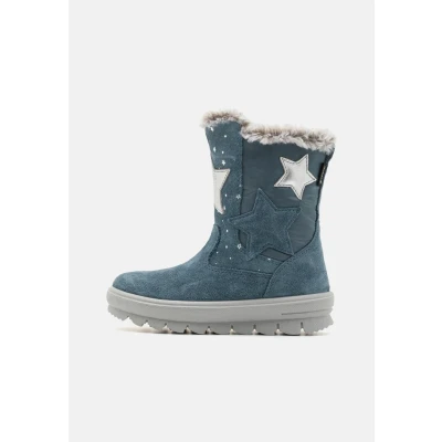 Abbildung von Superfit Mädchen FLAVIA warm gefütterte Gore Tex Stiefel, BLAU/SILBER 8010