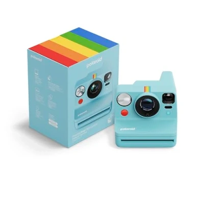 Abbildung von Polaroid Now+ Generation 3 Sofortbildkamera mit Bluetooth Verbindung Arktisblau (9163)