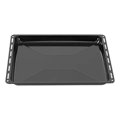 Abbildung von ICQN Fettpfanne 445 x 375 35 mm, Passend für Whirlpool, Ignis, Bauknecht, Indesit, Algor, Neckermann, Lloyds, Emailliert Backblech, Kratzfest &amp; Rostfrei, 44,5 37,5 cm