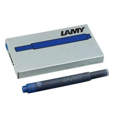 Abbildung von Lamy 1202077 T 10 Tinte 825 Tintenpatrone mit großem Tintenvorrat in der Farbe Blau (löschbar) für alle Patronenfüllhaltermodelle 5 Stück/ 1,25 ml 1er Pack
