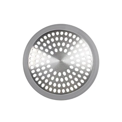 Abbildung von OXO Good Grip Abflusssieb/Haarsieb aus Edelstahl für die Badewanne, Silber