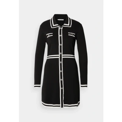 Abbildung von Morgan Strickkleid, Damen, Größe: 34, Noir/off white