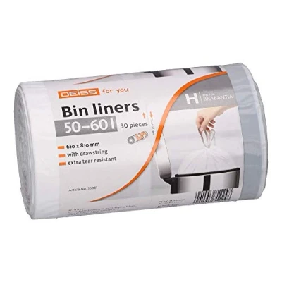 Abbildung von Müllbeutel DEISS 50 60 Liter für Brabantia Touch Bin (Größe H), 30 Stück