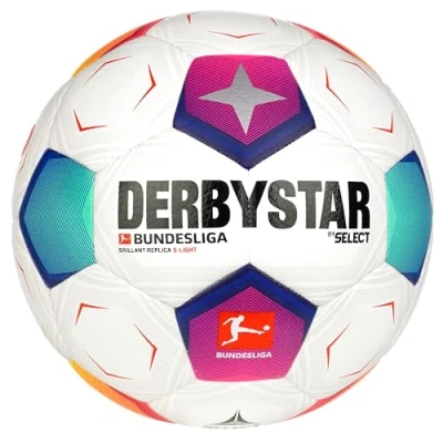 Abbildung von DERBYSTAR Unisex Jugend Bundesliga Brillant Replica S Light v23 Fußball, weiß, 3