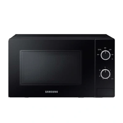Abbildung von Samsung Solo Mikrowelle, 700 W, Epoxy Garraum mit 20 l Volumen, 5 Leistungsstufen, Defrost, Schwarz, MS20A3010AL/EG