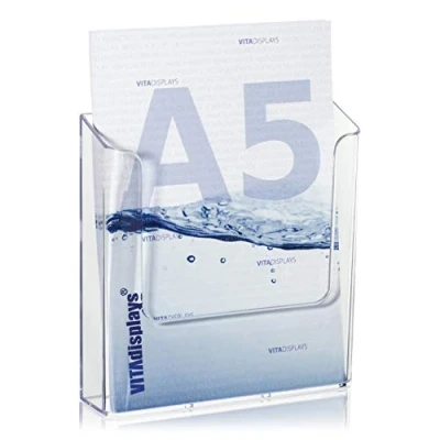 Abbildung von VITAdisplays® Wandprospekthalter/DIN A5, Transparent (NE 160WA)