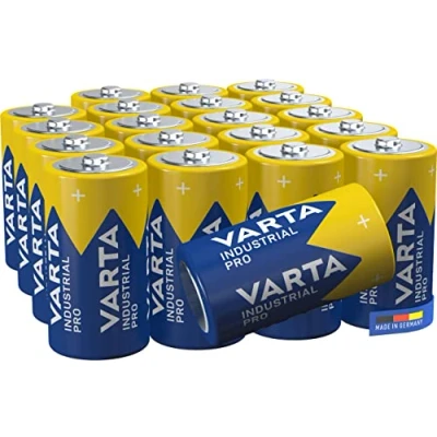 Abbildung von VARTA Batterien C Baby, 20 Stück, Industrial Pro, Alkaline Batterie, 1,5V, Vorratspack, Made in Germany [Exklusiv bei Amazon]