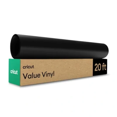 Abbildung von Cricut Value Vinyl Matt, Schwarz 30,5 cm x 609,6