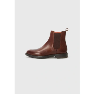 Abbildung von MARCO TOZZI by Guido Maria Kretschmer Herren Chelsea Boots aus Leder Elegant, Braun (Cognac), 44