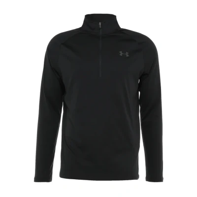 Abbildung von Under Armour UA TECH 2.0 1/2 ZIP Langarmshirt, Herren, Größe: XS, Black/charcoal