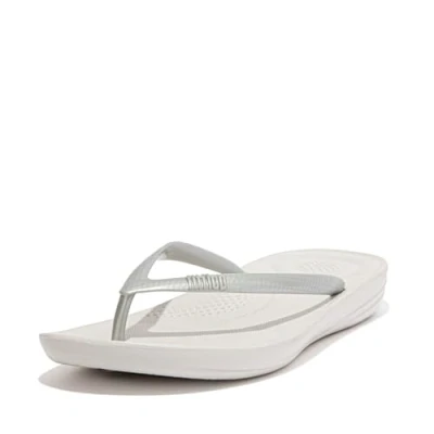 Abbildung von Fitflop Iqushion Ergonomic Badezehentrenner, Damen, Größe: 40, Silver Schuhe