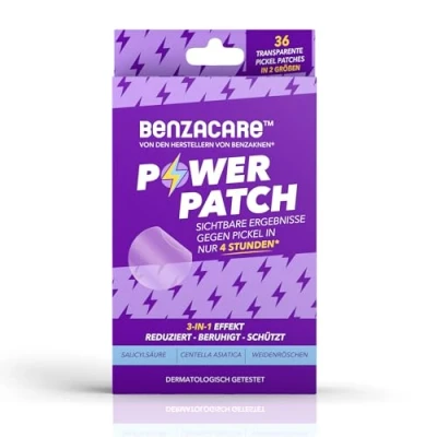Abbildung von BENZACARE Anti Pickel Power Patches, 36 Stück, Reduziert in 4 Stunden, Unischtbare Patches mit Salicylsäure und Centella, &amp; schützt lindert Rötungen Entzündungen