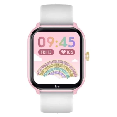 Abbildung von Ice Watch smart junior 2.0 Pink White Rosafarbene Connected für Kinder mit weißem Silikonarmband 022797 (1,75 inch)