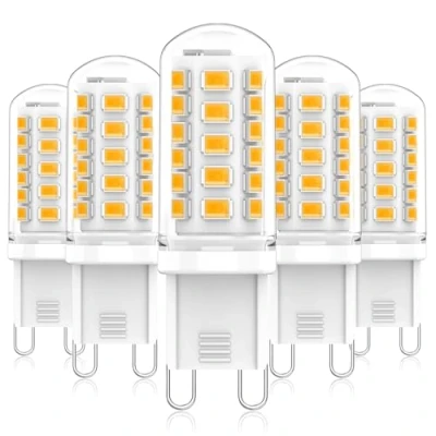 Abbildung von Eco.Luma G9 LED Lampen Warmweiß 3000K, 5W Ersatz Für Halogenlampe 40W 33W, AC 230V Mini Glühlampe, Kein Flackern 420LM, Nicht Dimmbar 5er Pack