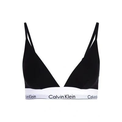 Abbildung von Calvin Klein Damen Triangel BH Triangle Unlined Ungefüttert, Schwarz (Black), L