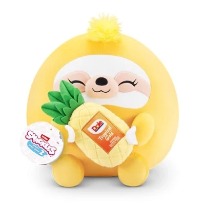 Abbildung von Snackles 77605K, Sloth (Dole, Pineapple), Series 2, großes Plüschspielzeug, Small (20 cm)