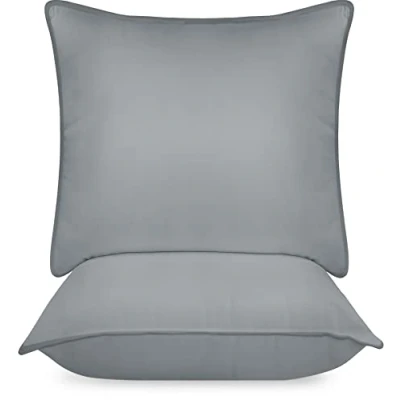 Abbildung von Utopia Bedding KopfKissen (2er Set), 65 x cm Schlafkissen, Atmungsaktiv et Weich Kissen (Grau)