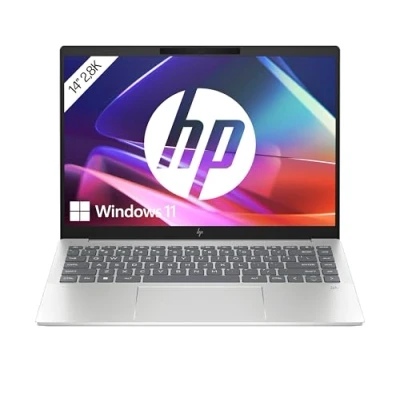 Abbildung von HP Pavilion Plus Laptop 14 Zoll 2.8K OLED Display Intel Ultra 7 155H 32 GB DDR5 RAM 1TB PCIe NVMe SSD Arc Graphics Windows 11 Home QWERTZ Tastatur Silber