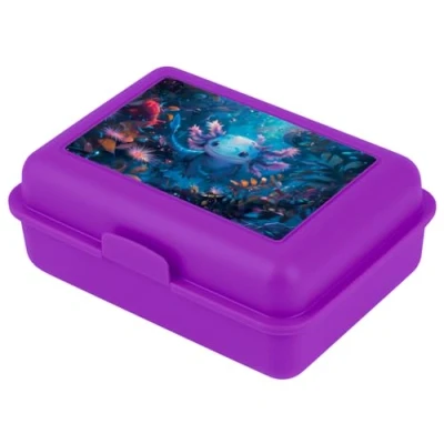 Abbildung von Baagl Brotdose Kinder für Schule Lunchbox Mädchen, Jungen, Kindergarten Jausenbox, Brotzeitbox, Brotbox, Snackbox (Axolotl)