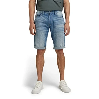 Abbildung von G STAR 3301 Short Jeans Shorts, Herren, Größe: 30, Sato denim