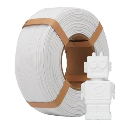 Abbildung von eSUN PLA Refill Filament 1.75mm, Spulenloses 3D Druck Maßgenauigkeit +/ 0.05mm, 1KG Spule (2.2 LBS) Speedy für Hochgeschwindigkeitsdrucker, Weiß