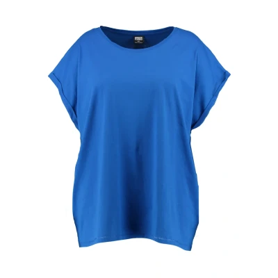 Abbildung von Urban Classics Curvy Ladies Extended Shoulder TEE Tshirt basic, Damen, Größe: Medium, Bright blue