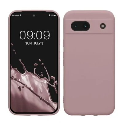 Abbildung von kwmobile Handyhülle kompatibel mit Google Pixel 8a Hülle Handy Case aus weichem Silikon in Nude Lilac