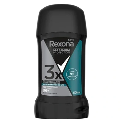 Abbildung von Rexona Men Maximum Protection Deo Stick Antibakterieller Schutz Antitranspirant mit 96 Stunden vor Schweiß und Körpergeruch 50 ml