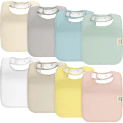 Abbildung von 8 Pack Bio Baby Lätzchen für Junge, Mädchen Drool Mädchen, Jungen, Lätzchen, (Dawn)