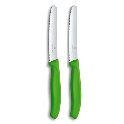 Abbildung von Victorinox, Swiss Classic, Profi Gemüsemesser Set, Extra Scharfe Klinge, Rostfreier Stahl, Robuster Kunststoffgriff, Made